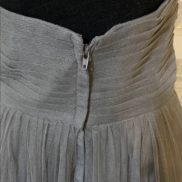 Jenny Yoo Strapless convertible Gray Dress size 6 - Picture 5 of 6